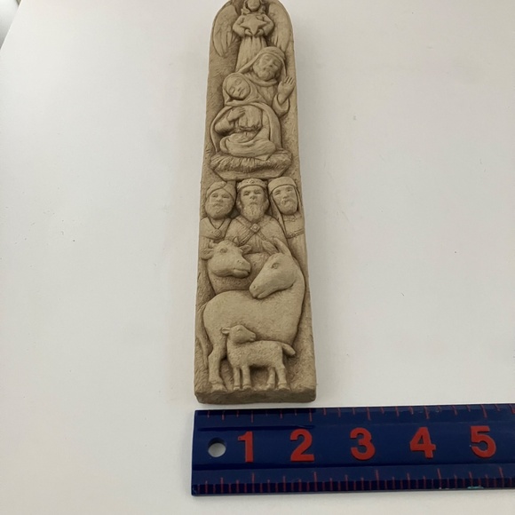 Joy to the World Nativity Stone Wall Art by Carruth Studio, Religous Art